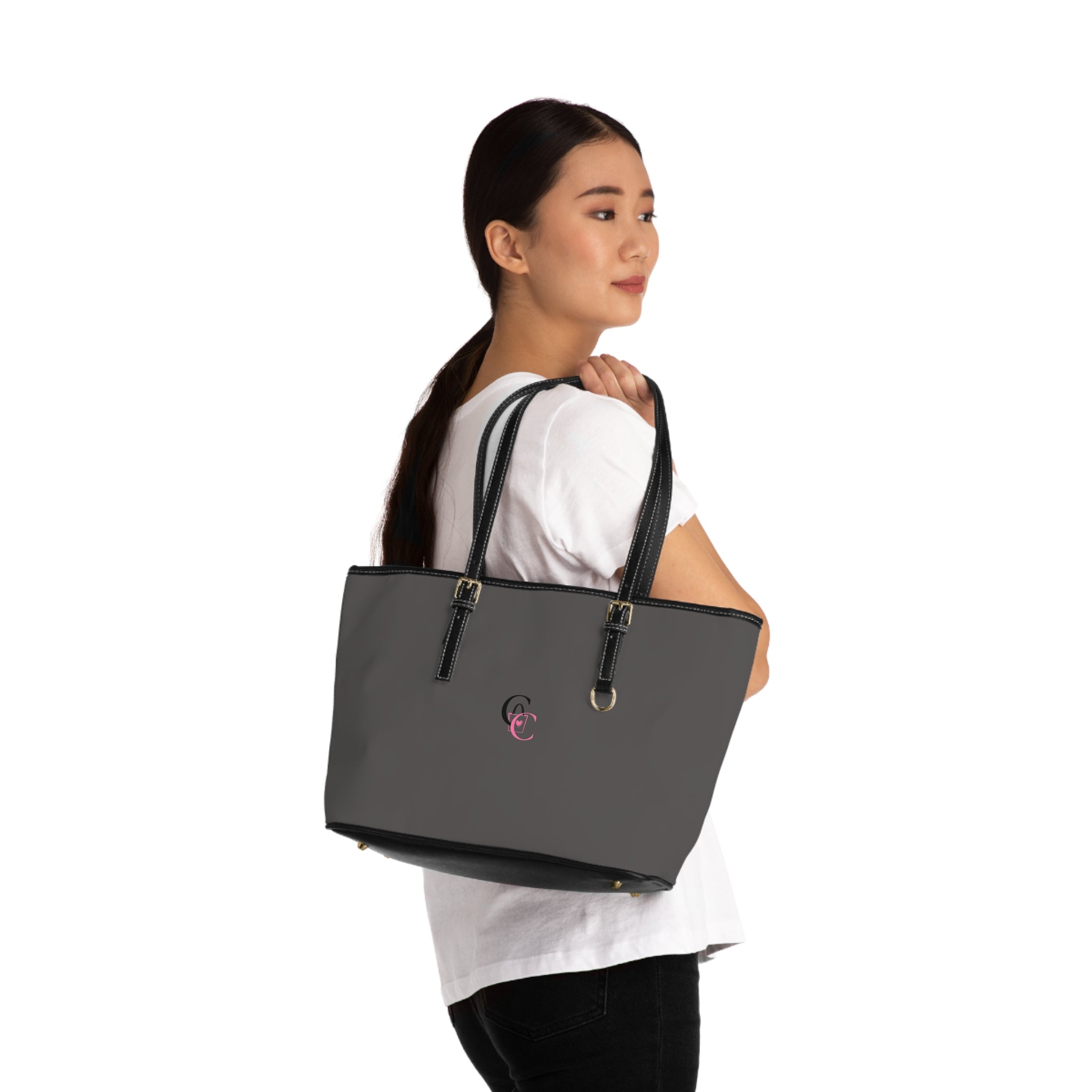 CarryCanvas Monogram Gray Tote Bag