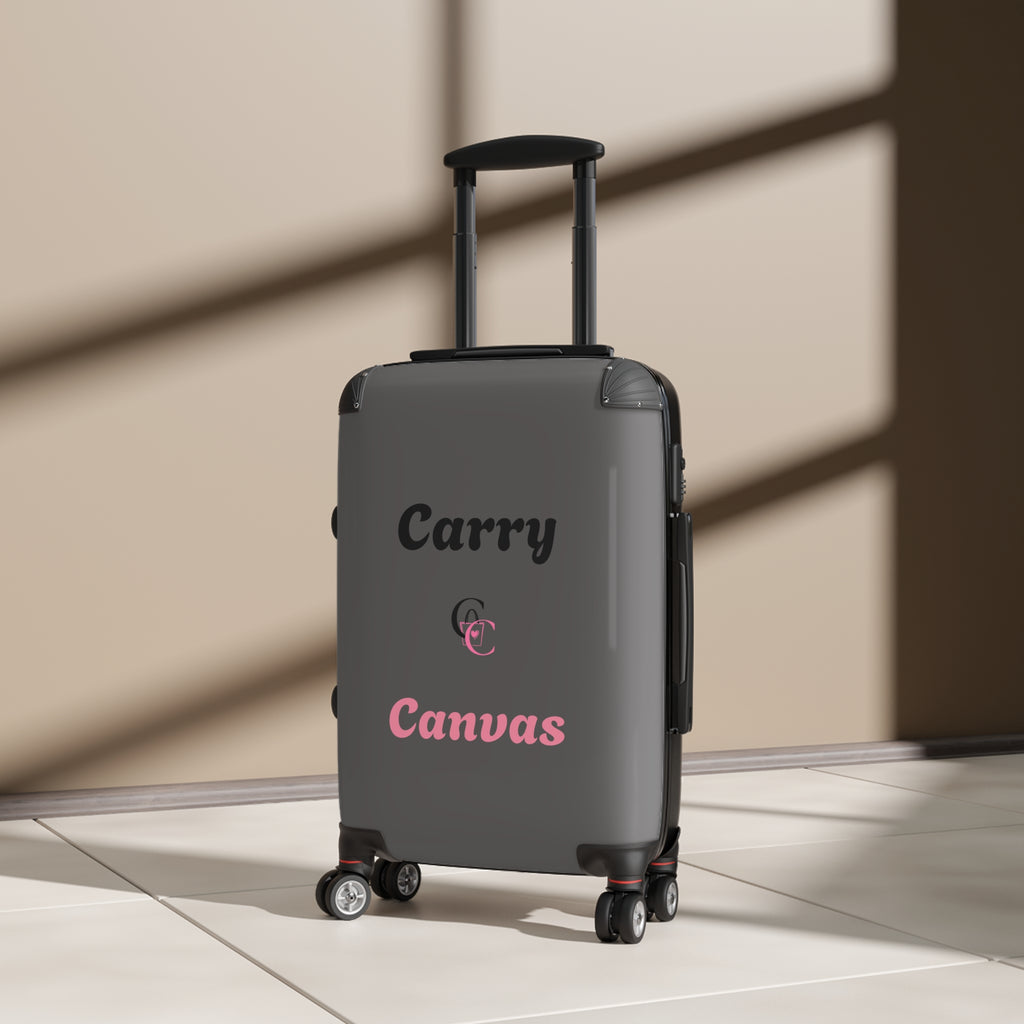 CarryCanvas Black Monogram Carry-On Suitcase Personalizable