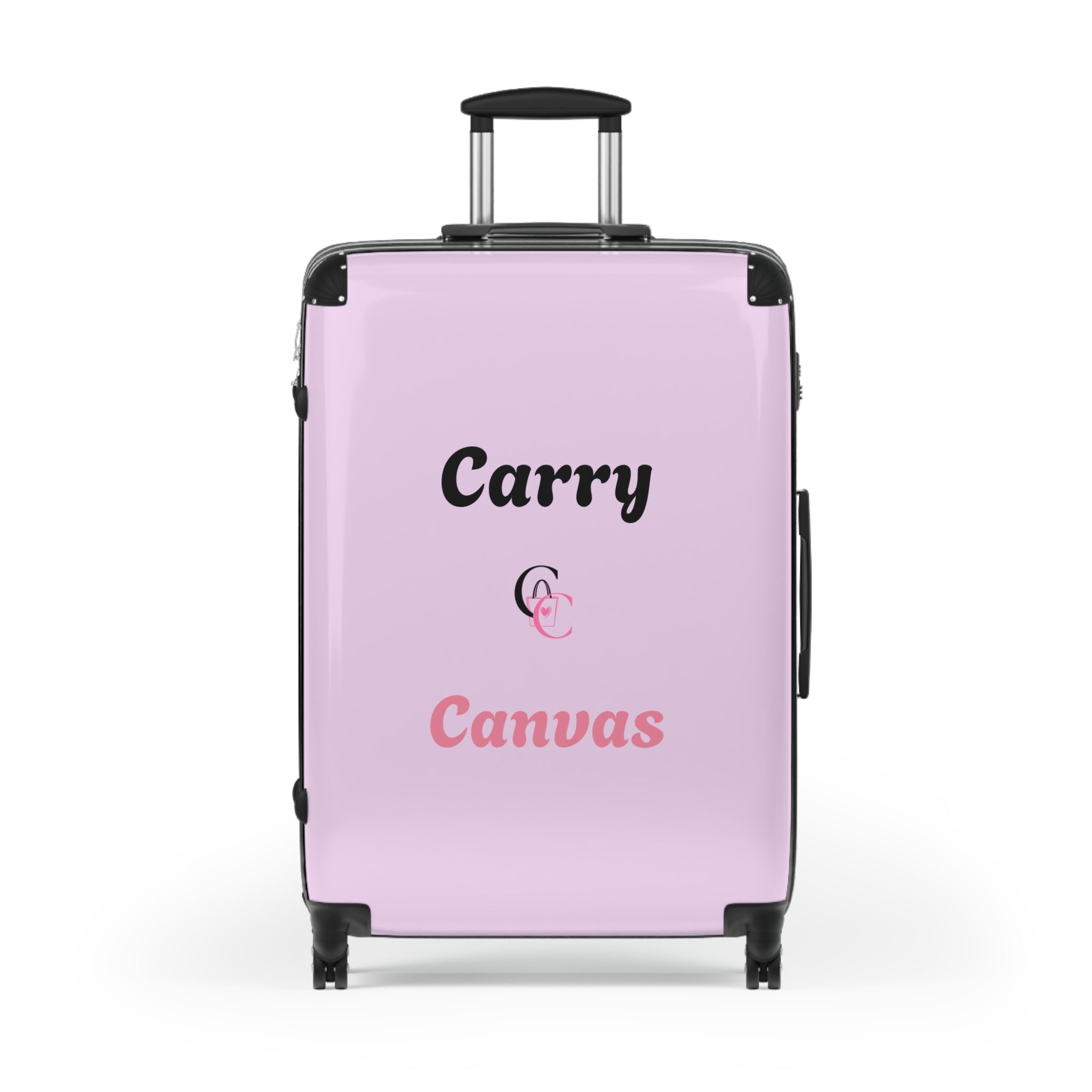 CarryCanvas Pink Monogram Carry-On Suitcase Personalizable