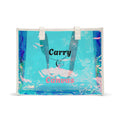 CarryCanvas Holographic Beach Tote Bag Personalizable