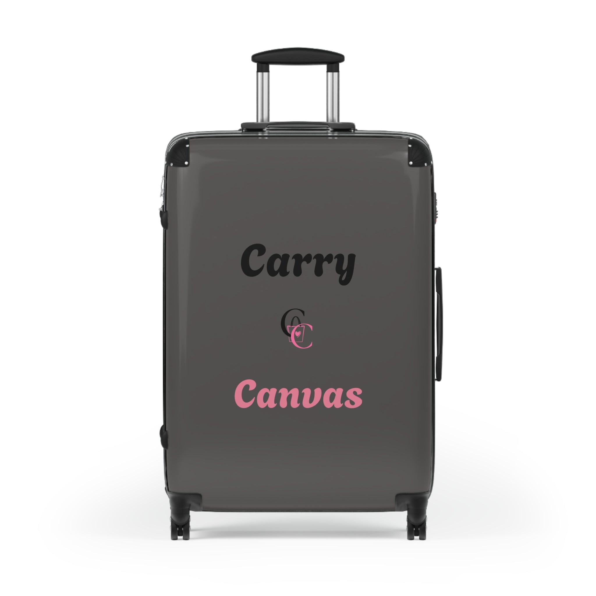 CarryCanvas Black Monogram Carry-On Suitcase Personalizable