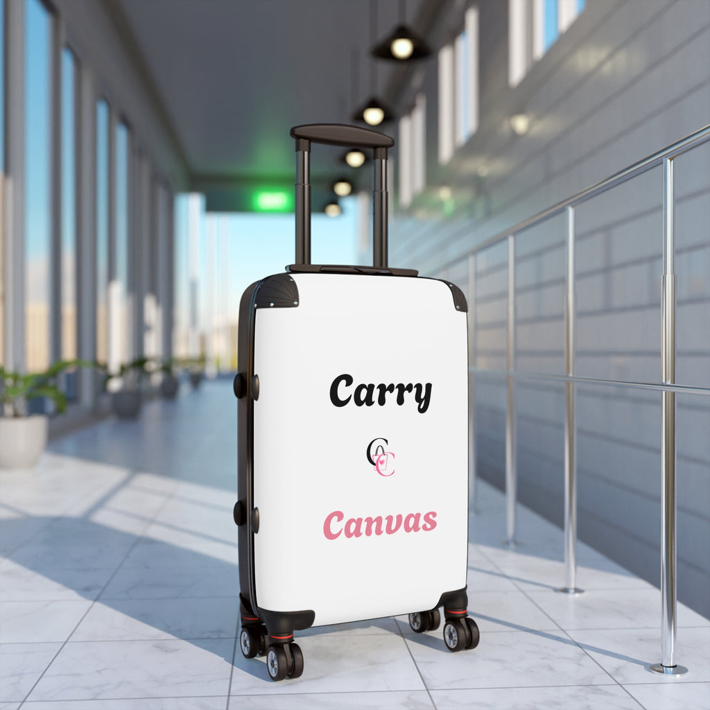 CarryCanvas white Monogram Carry-On Suitcase Personalizable