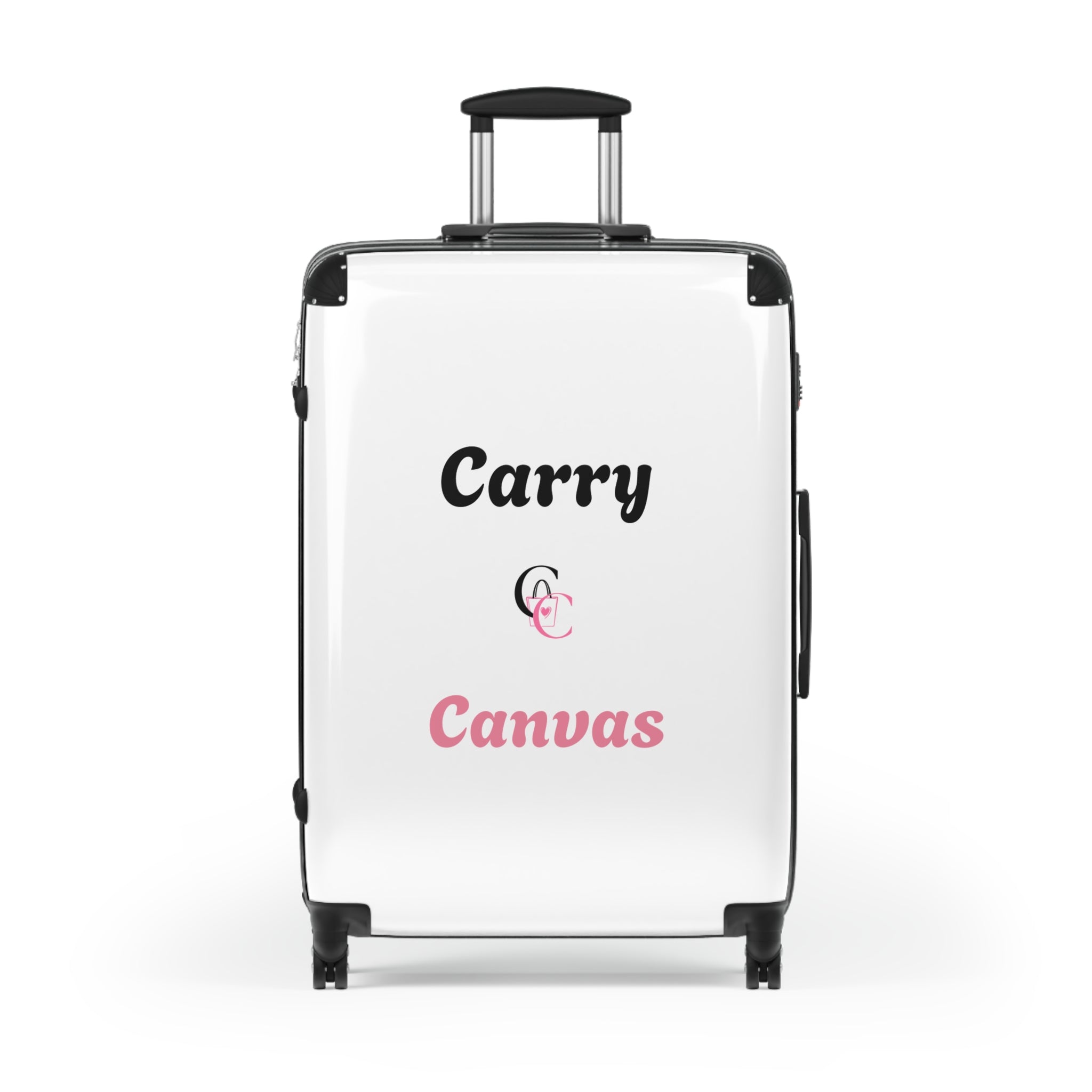 CarryCanvas white Monogram Carry-On Suitcase Personalizable