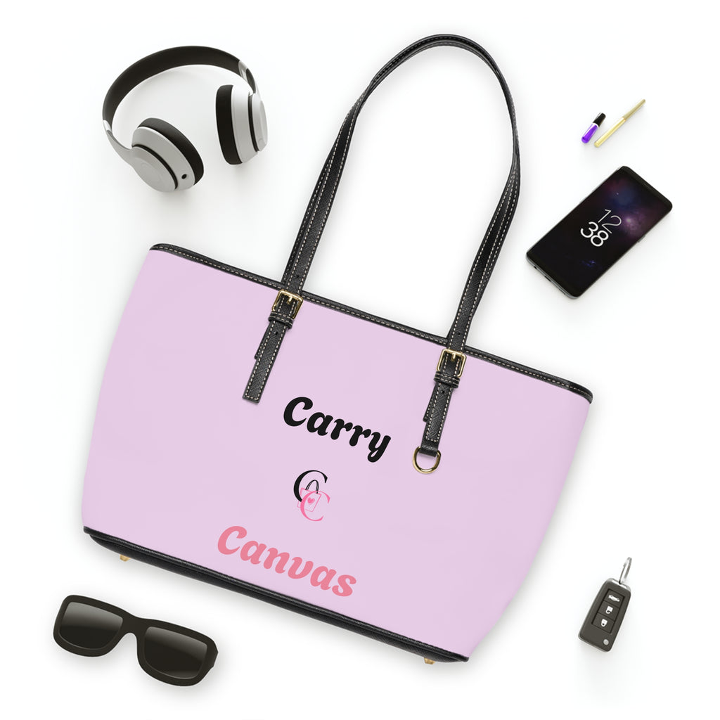 CarryCanvas Monogram PinkTote Bag Personalizable