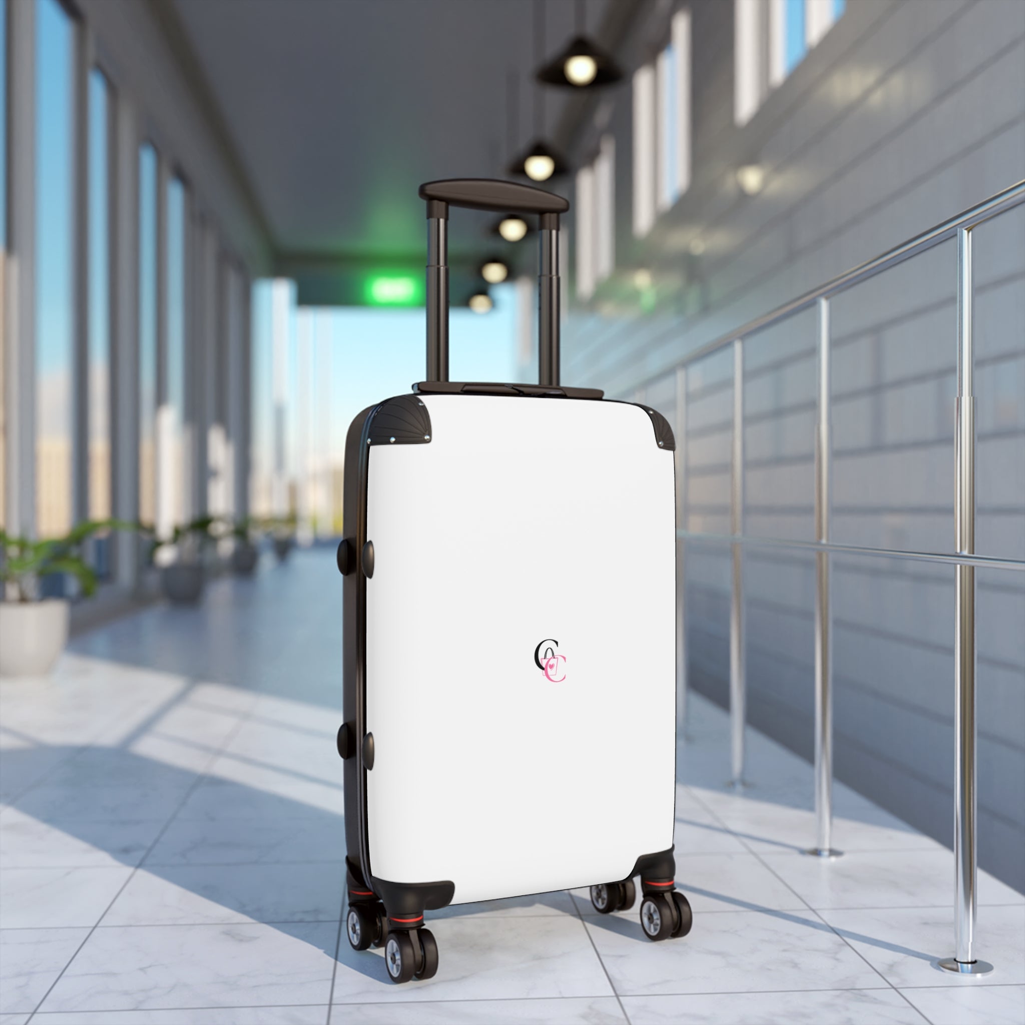 CarryCanvas white Monogram Carry-On Suitcase