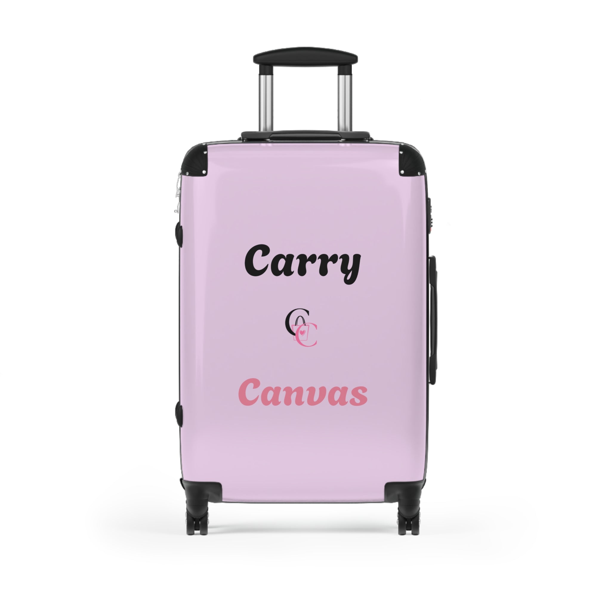 CarryCanvas Pink Monogram Carry-On Suitcase Personalizable