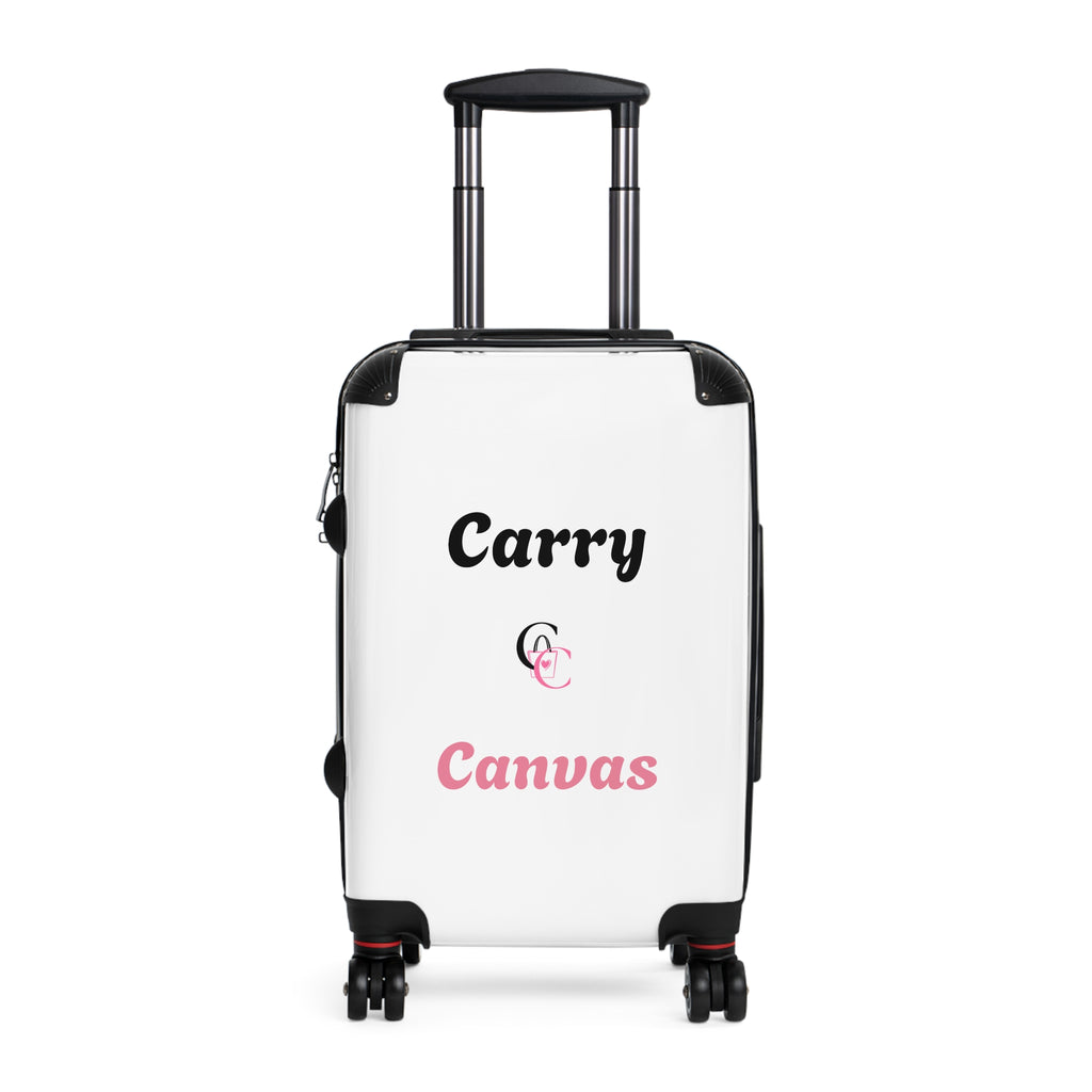 CarryCanvas white Monogram Carry-On Suitcase Personalizable