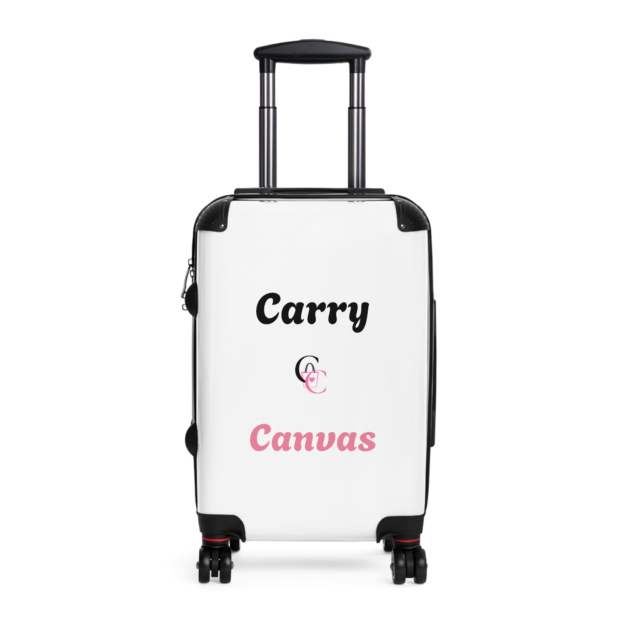 CarryCanvas white Monogram Carry-On Suitcase Personalizable