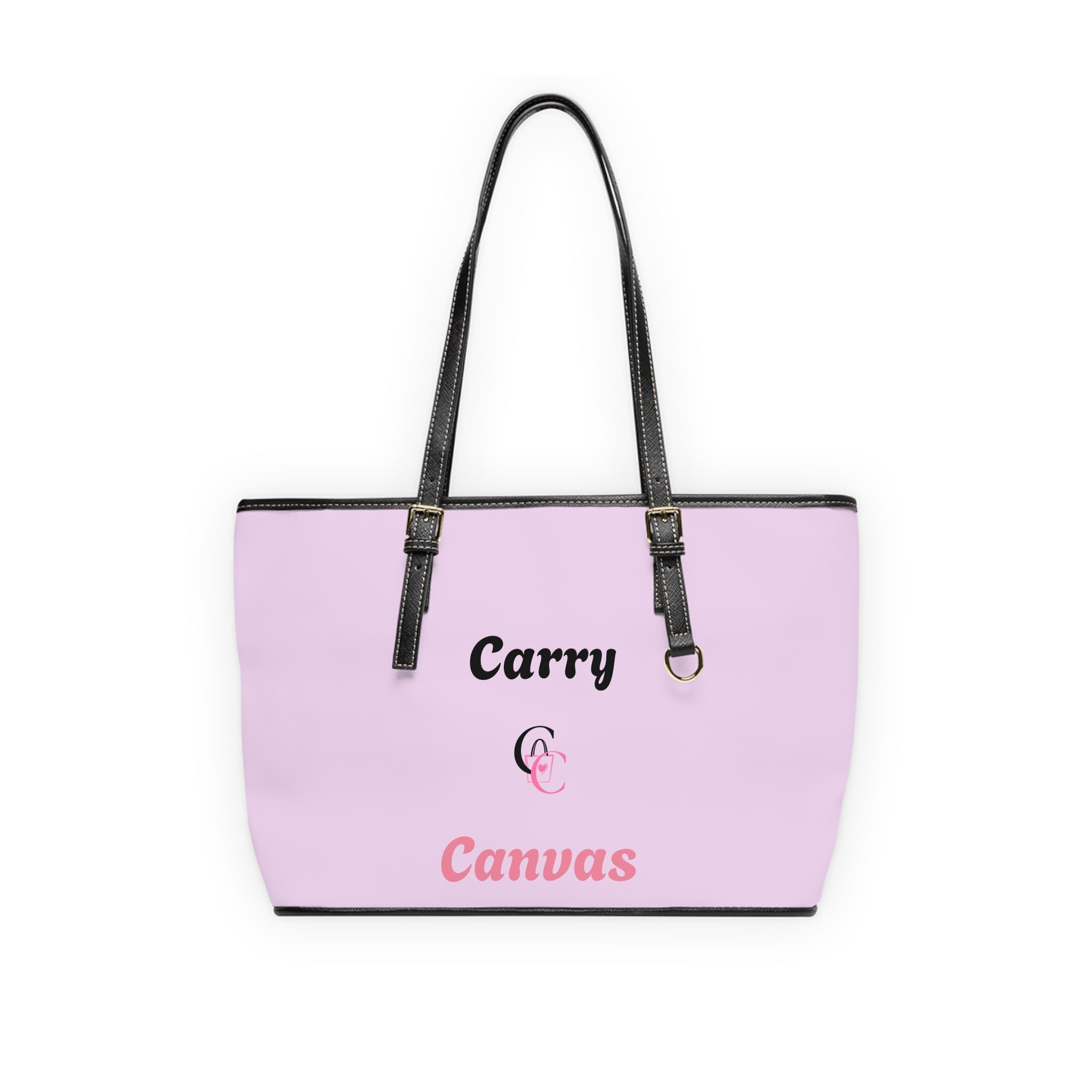 CarryCanvas Monogram PinkTote Bag Personalizable