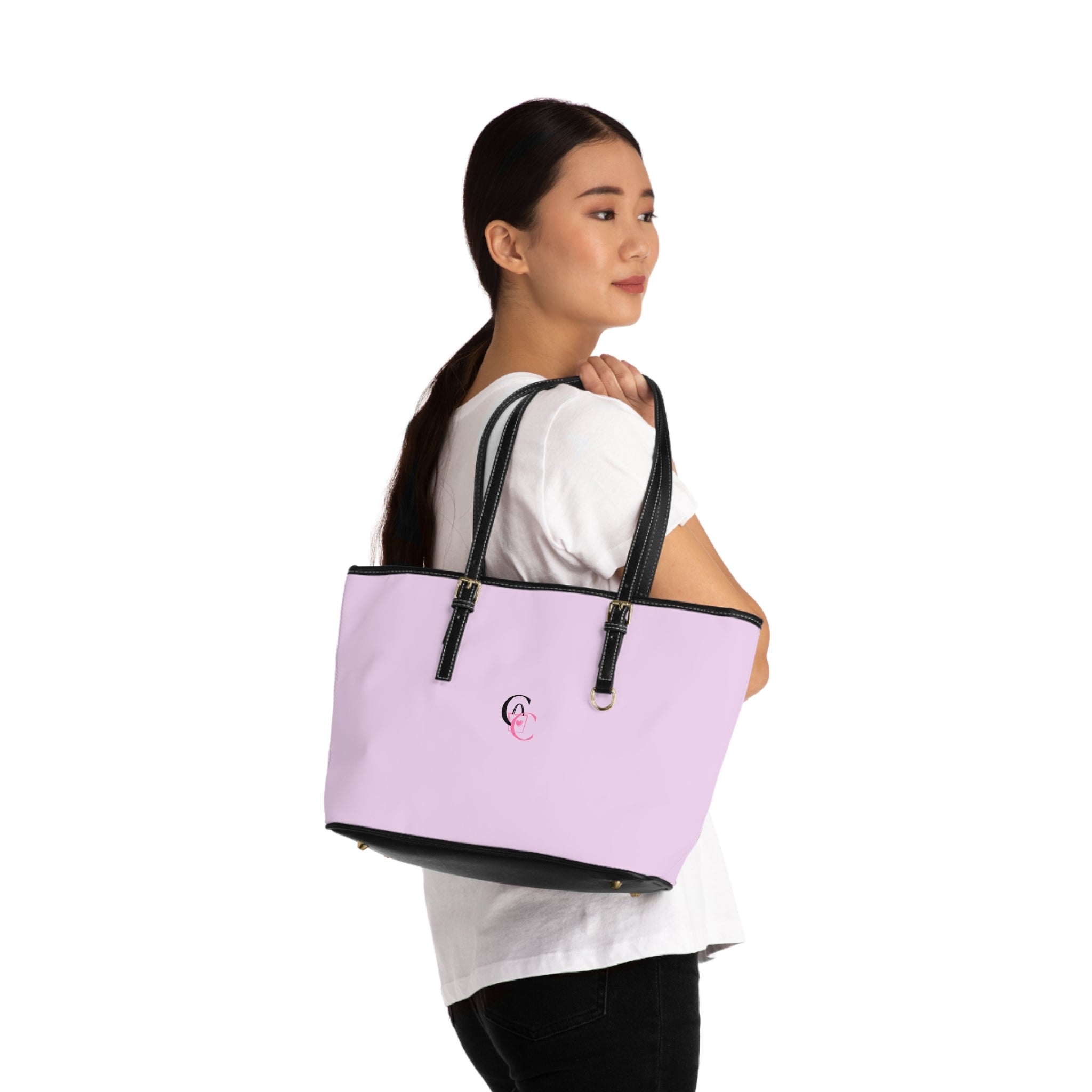 CarryCanvas Monogram Pink Tote Bag