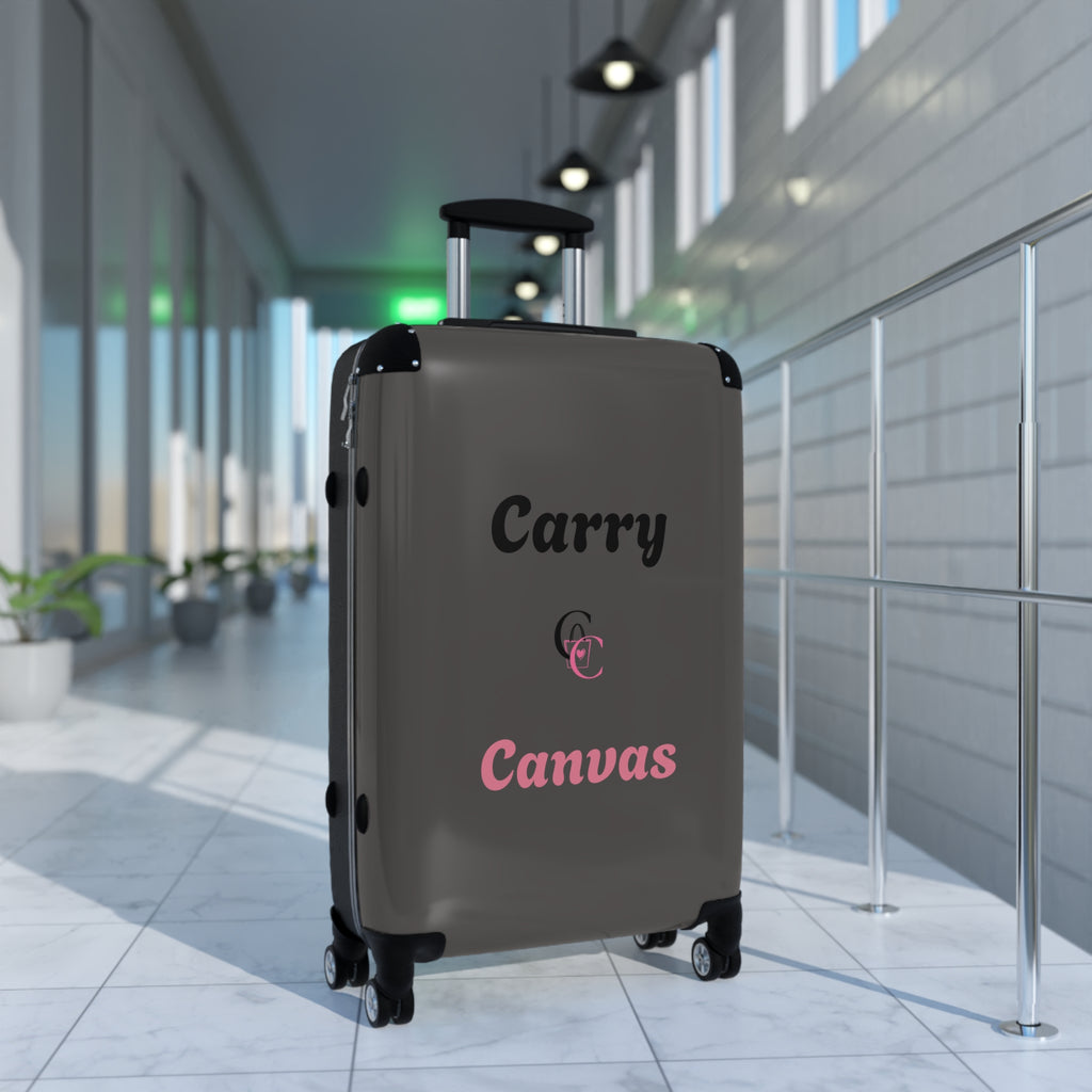 CarryCanvas Black Monogram Carry-On Suitcase Personalizable
