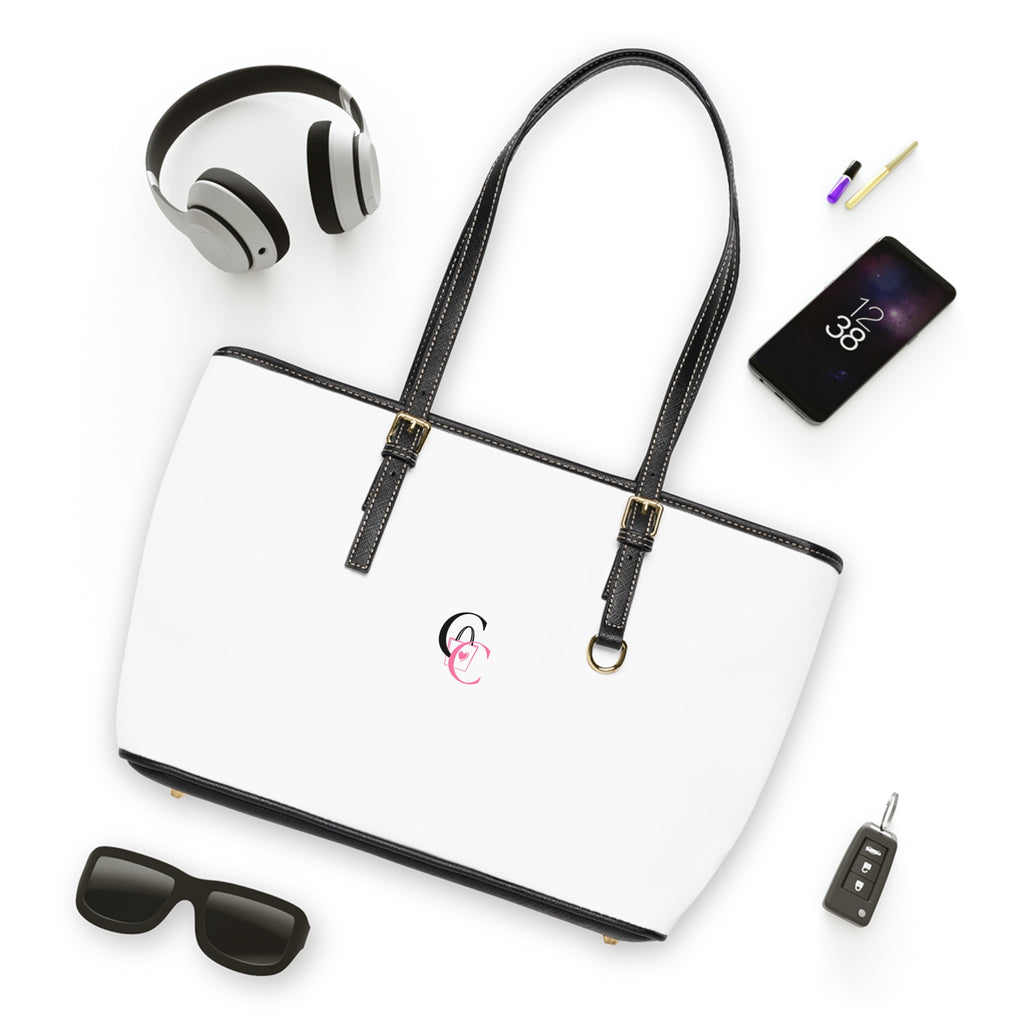 CarryCanvas Monogram White Tote Bag