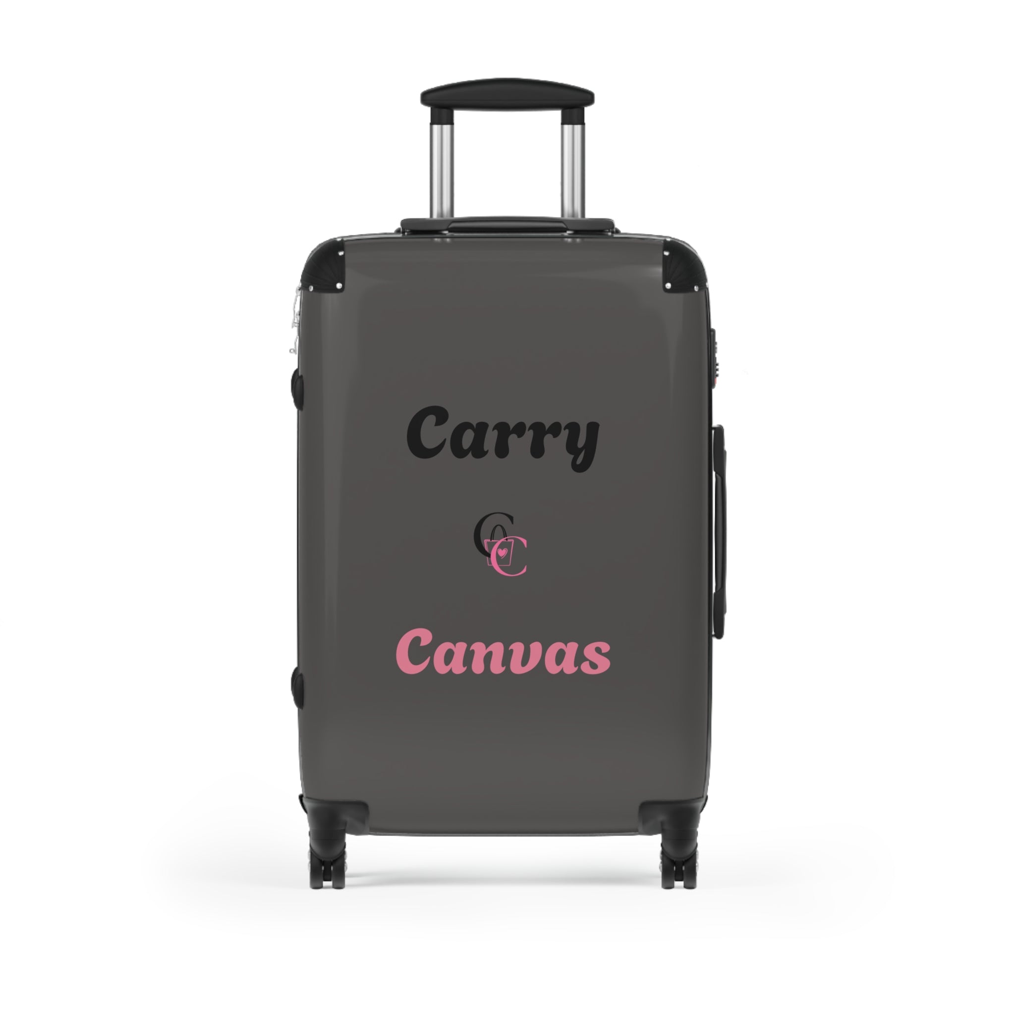 CarryCanvas Black Monogram Carry-On Suitcase Personalizable