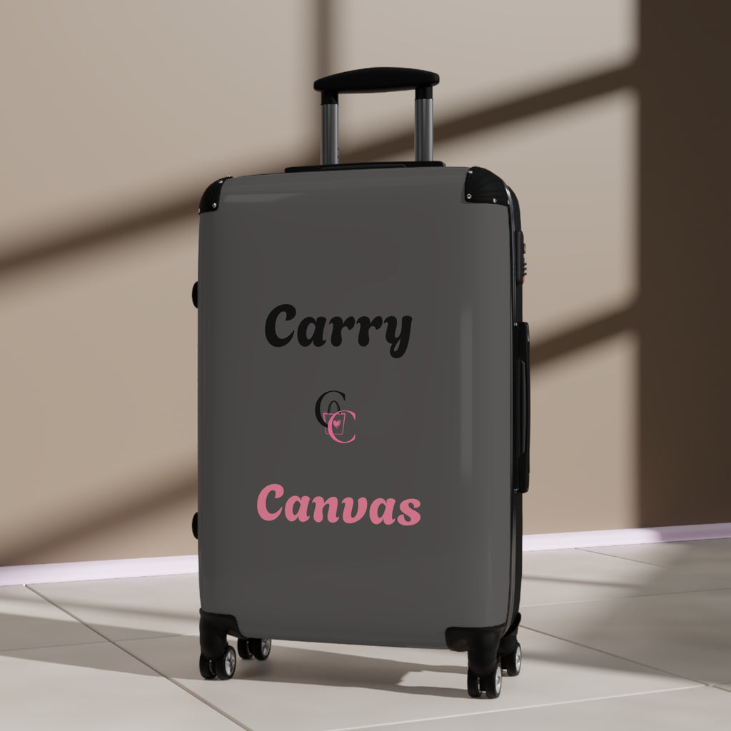 CarryCanvas Black Monogram Carry-On Suitcase Personalizable