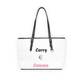 CarryCanvas Monogram White Tote Bag Personalizable