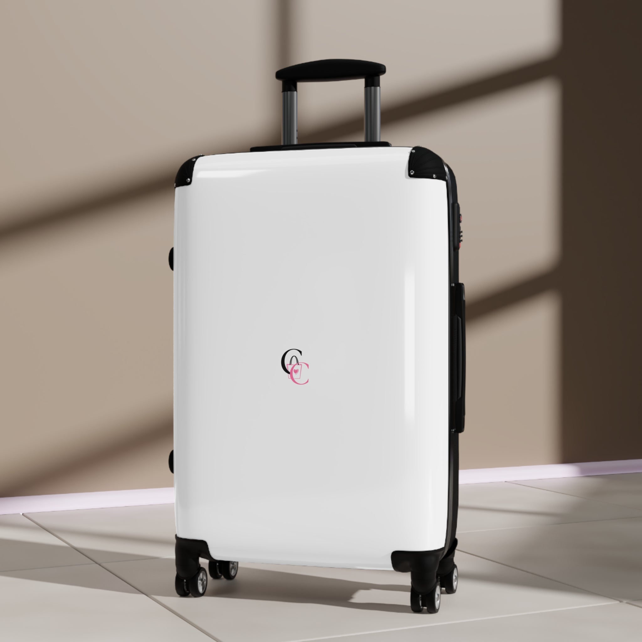 CarryCanvas white Monogram Carry-On Suitcase
