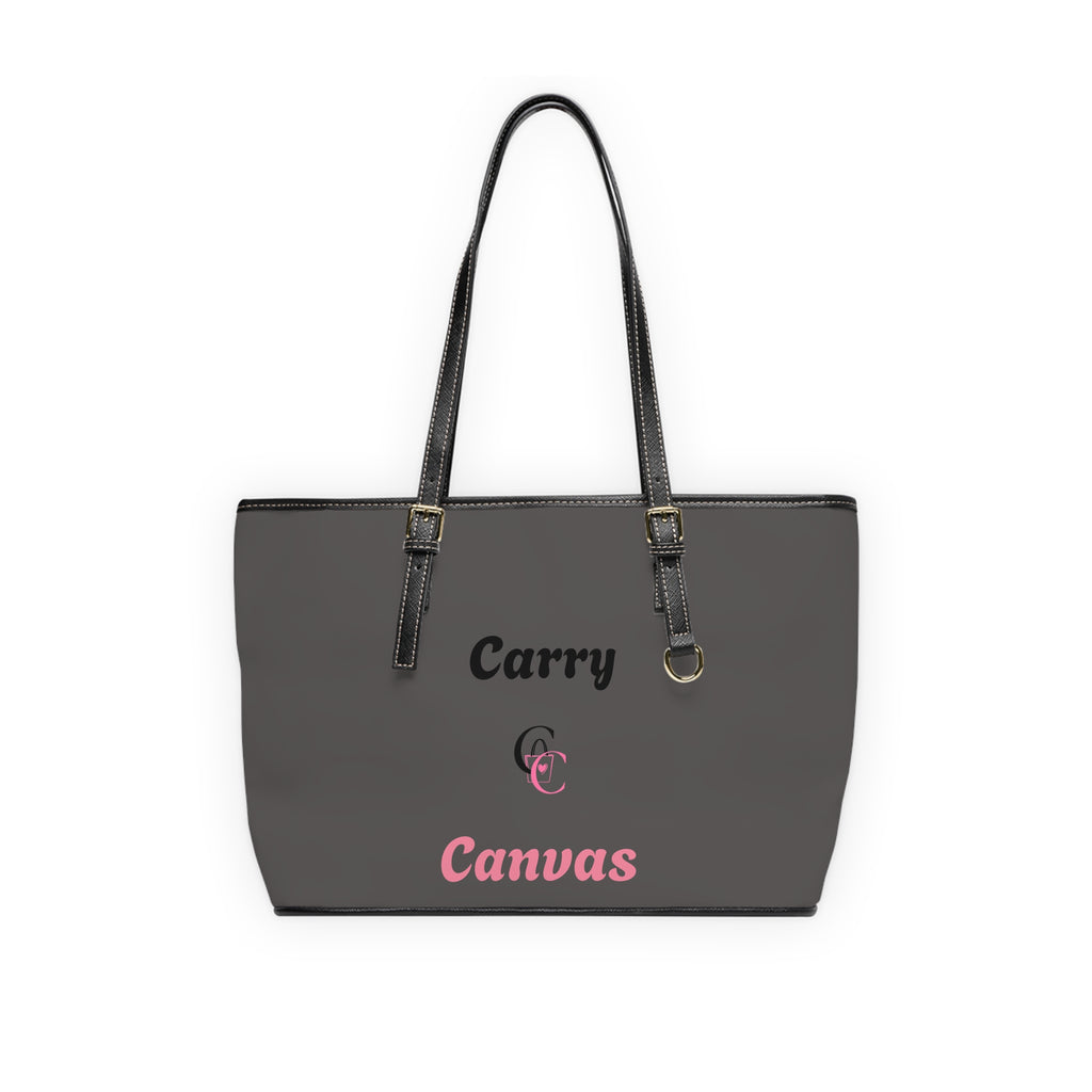 CarryCanvas Monogram BlackTote Bag Personalizable