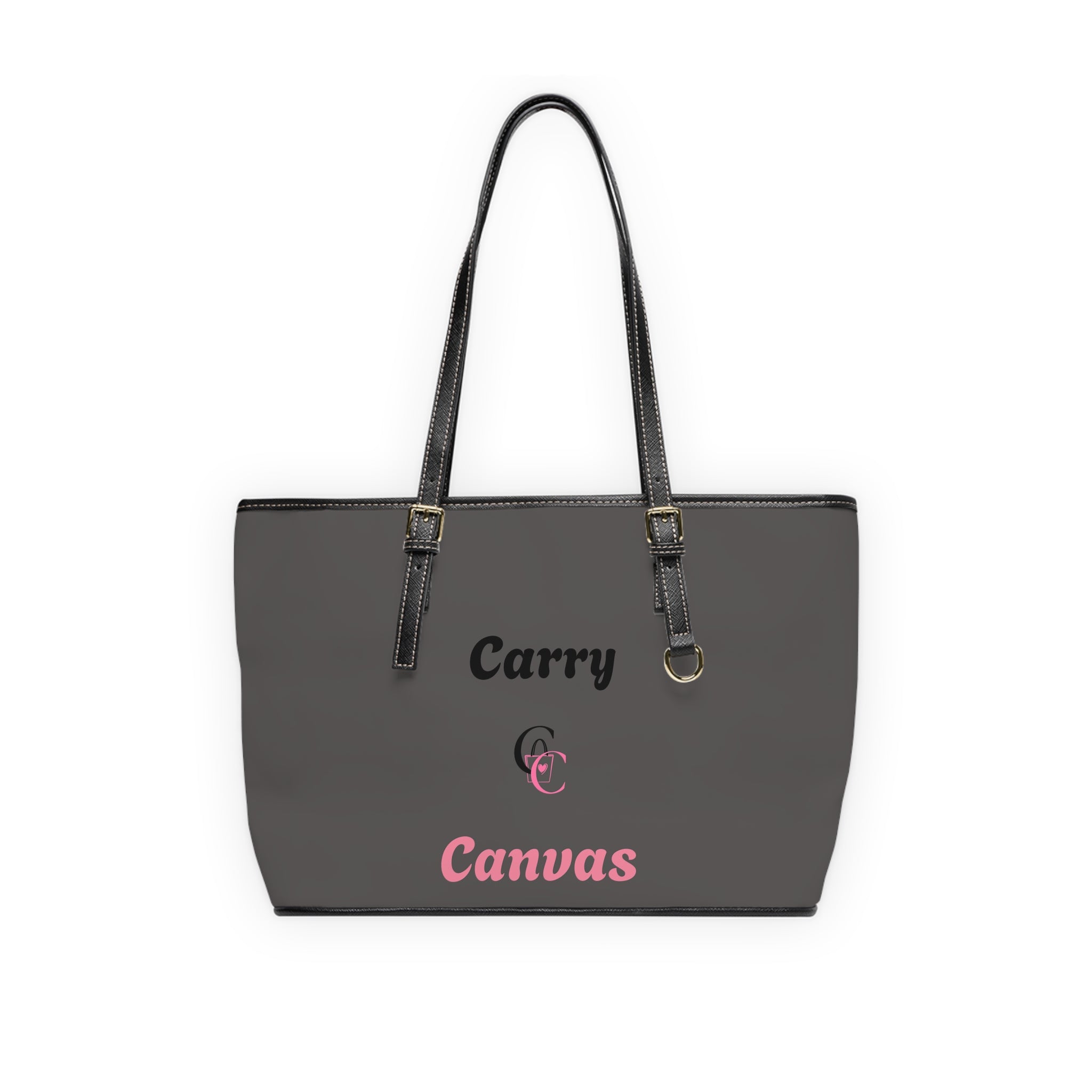 CarryCanvas Monogram BlackTote Bag Personalizable