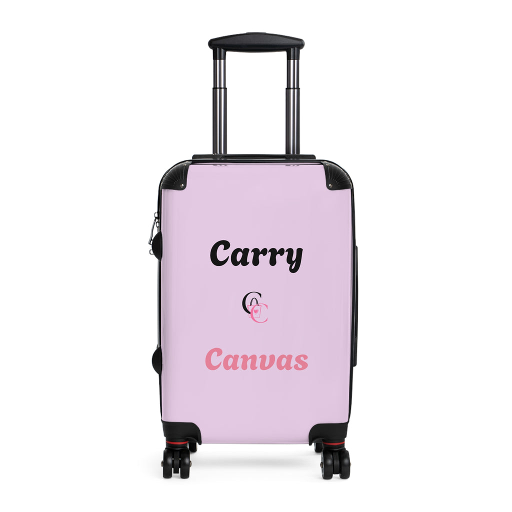 CarryCanvas Pink Monogram Carry-On Suitcase Personalizable