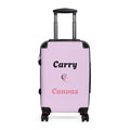 CarryCanvas Pink Monogram Carry-On Suitcase Personalizable