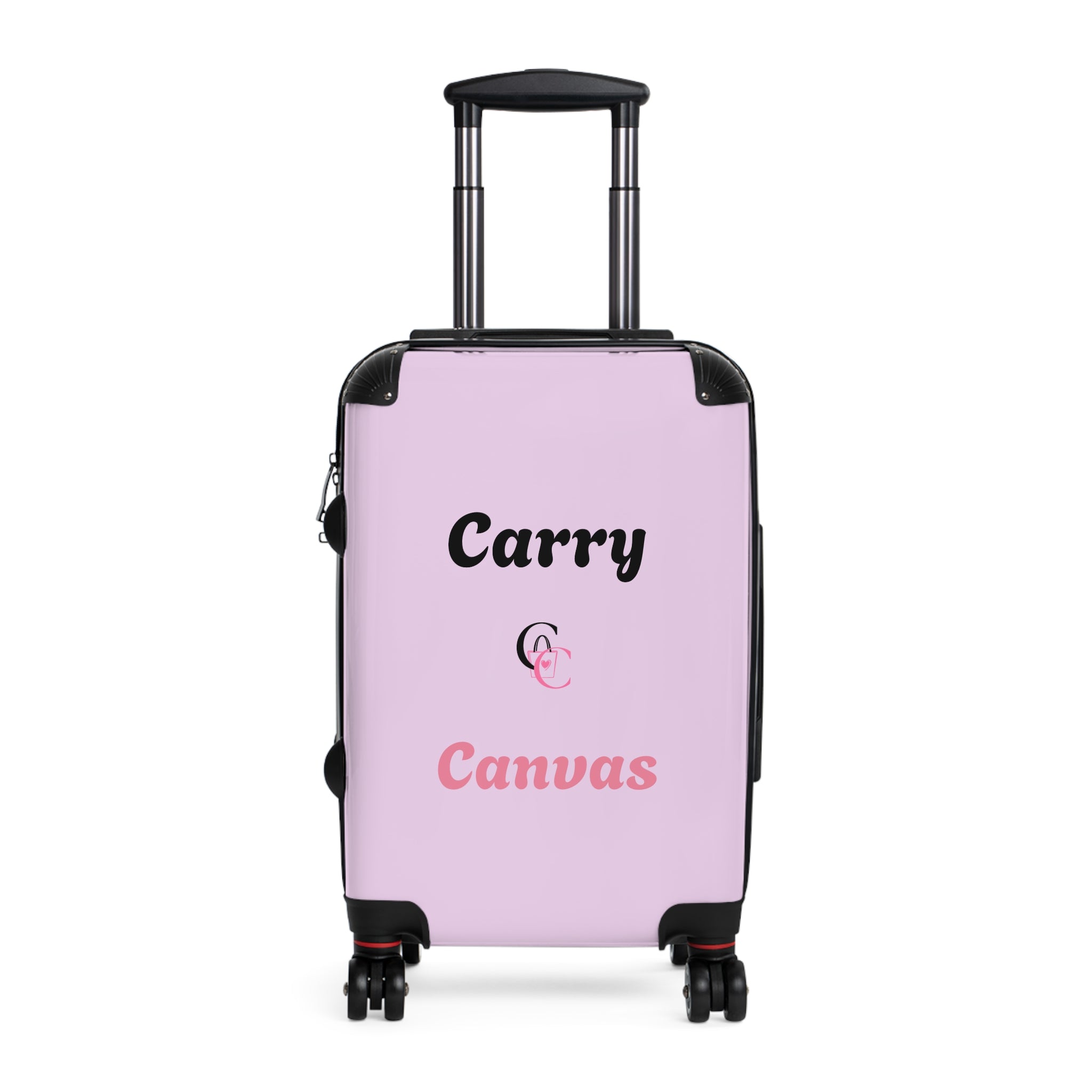 CarryCanvas Pink Monogram Carry-On Suitcase Personalizable