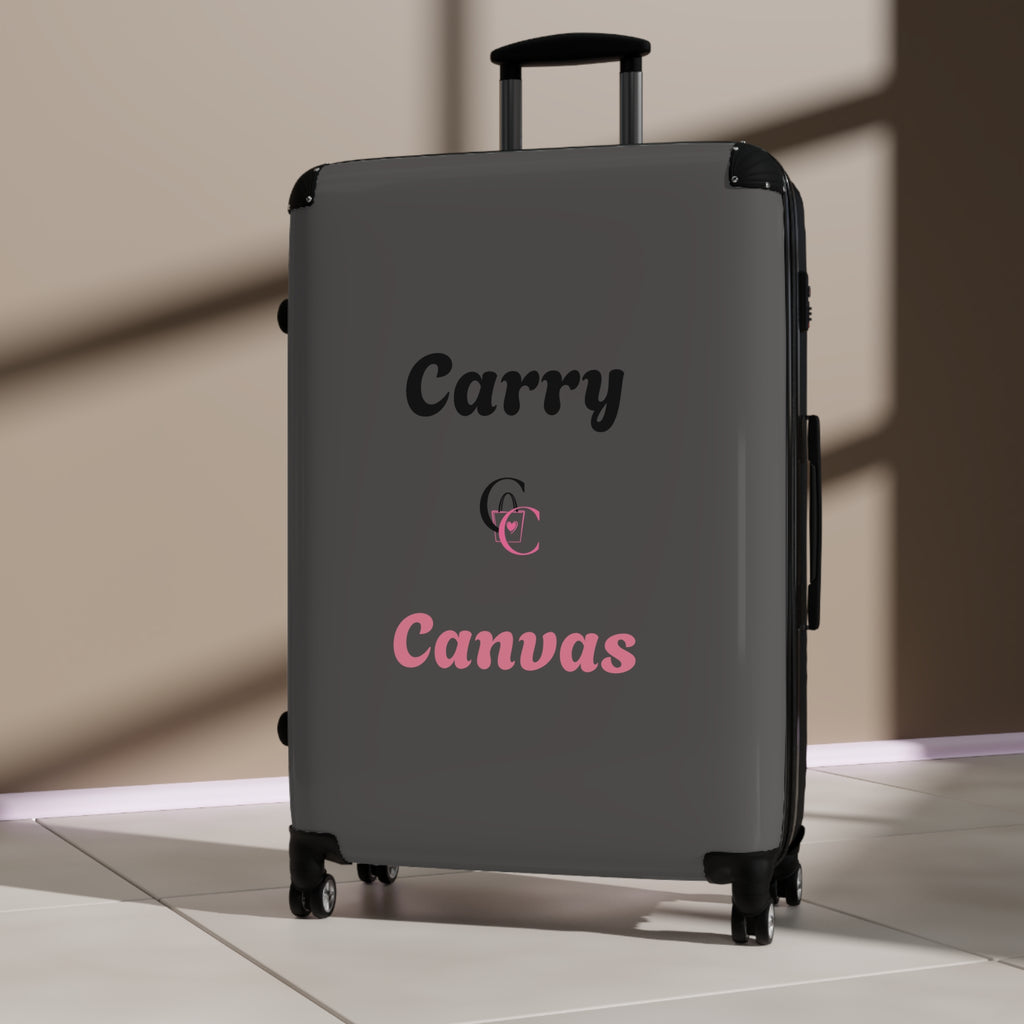 CarryCanvas Black Monogram Carry-On Suitcase Personalizable