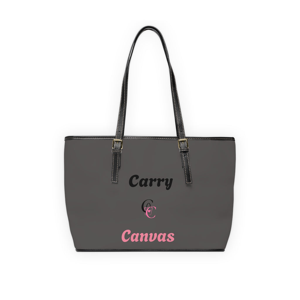 CarryCanvas Monogram BlackTote Bag Personalizable