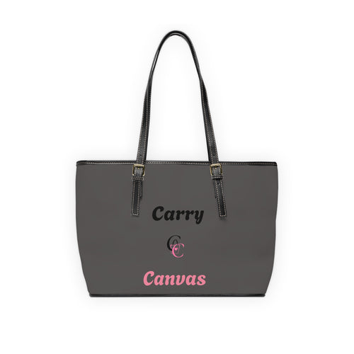 CarryCanvas Monogram BlackTote Bag Personalizable