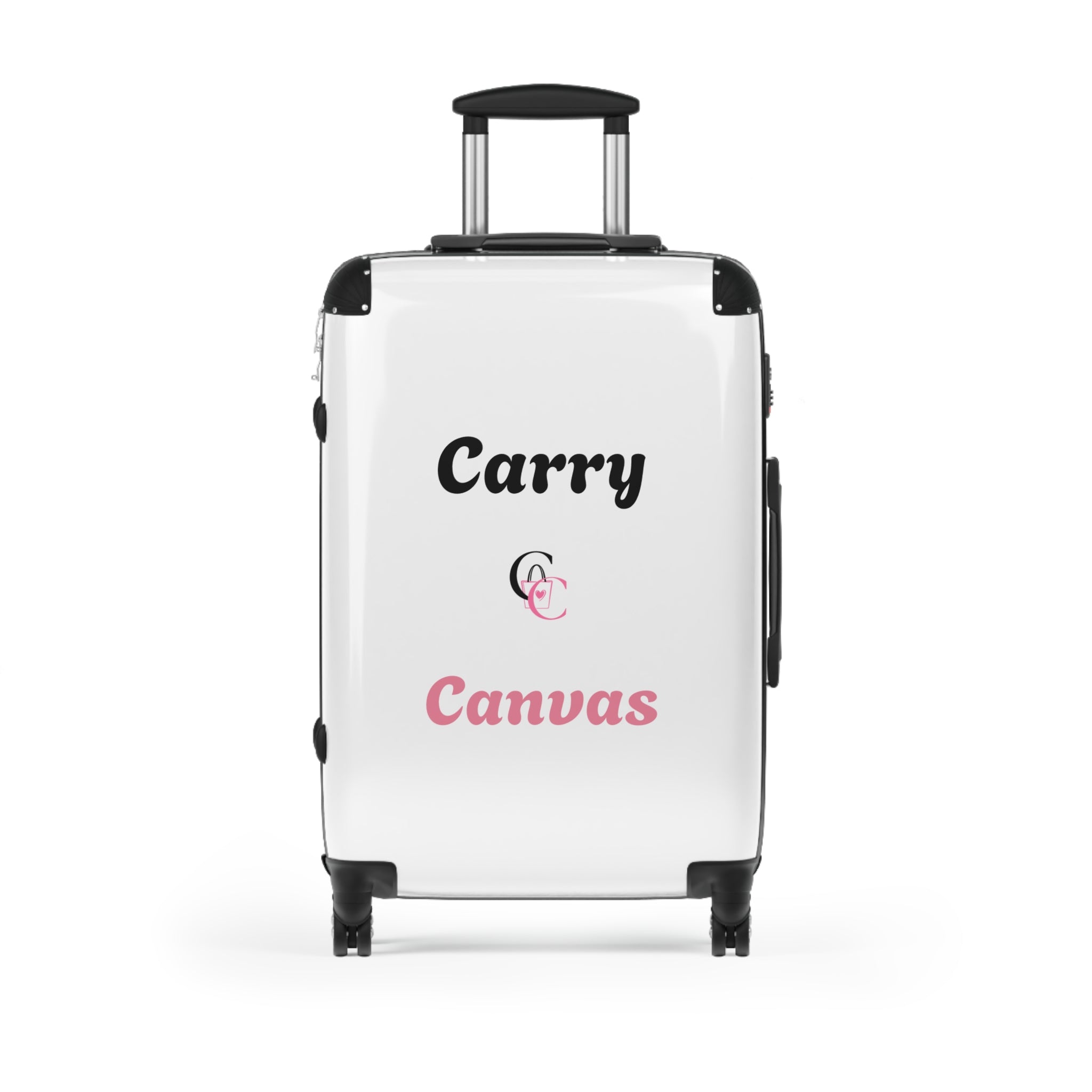 CarryCanvas white Monogram Carry-On Suitcase Personalizable