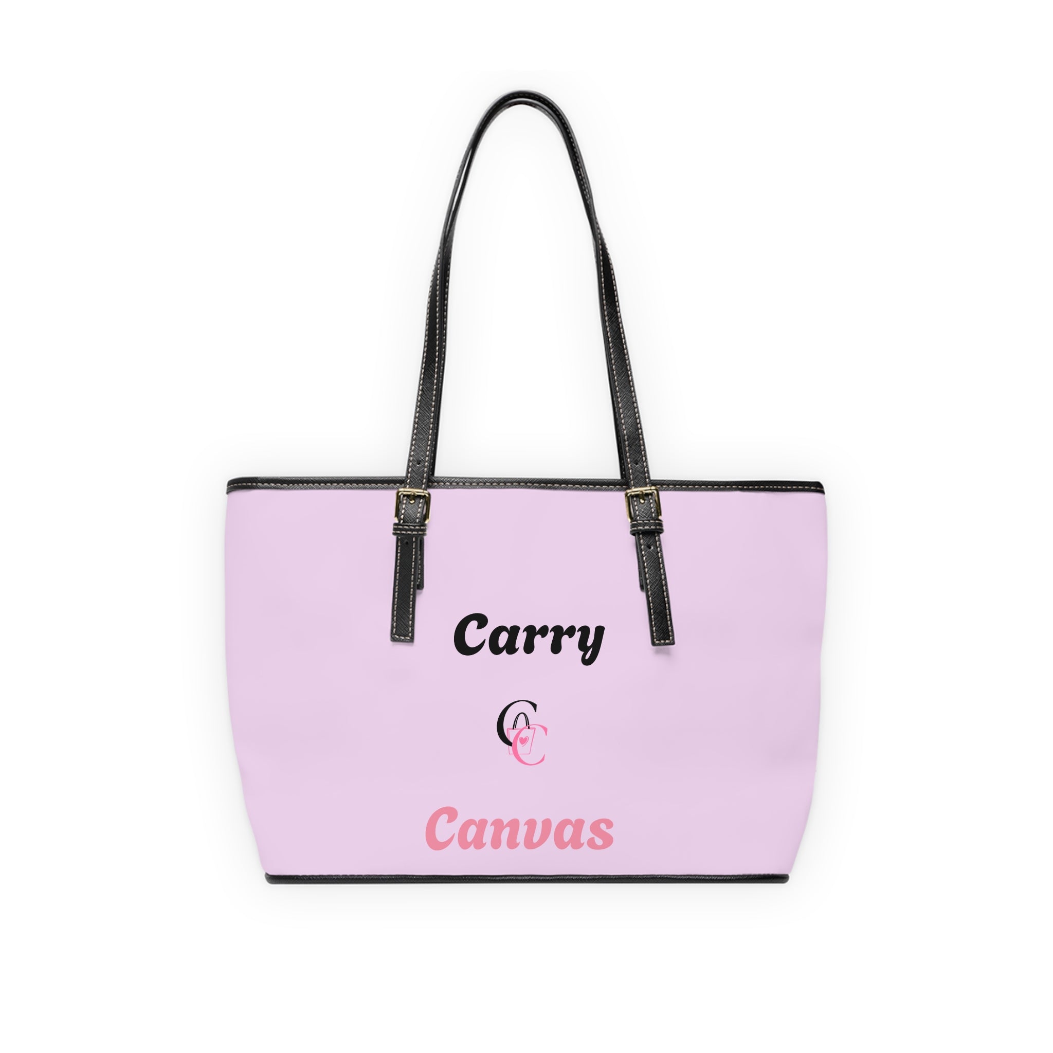 CarryCanvas Monogram PinkTote Bag Personalizable