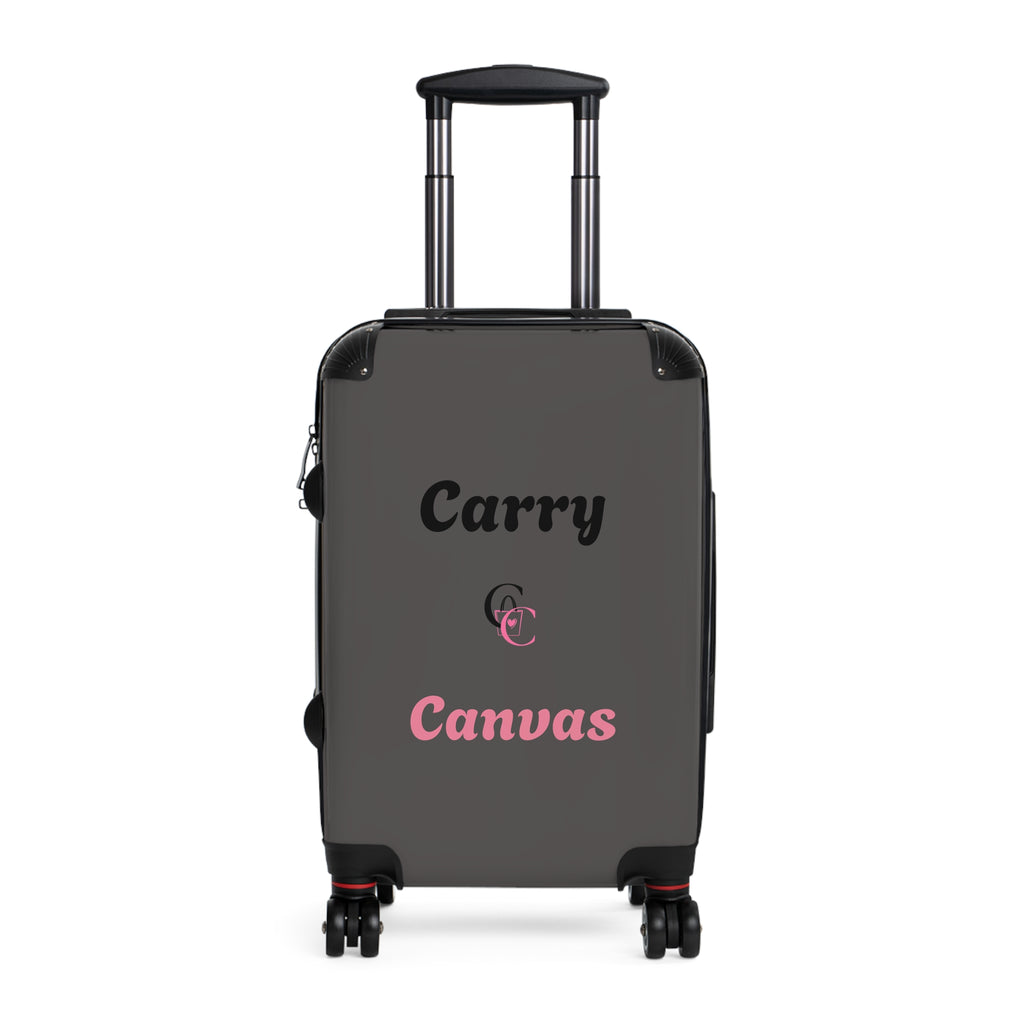CarryCanvas Black Monogram Carry-On Suitcase Personalizable