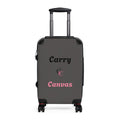 CarryCanvas Black Monogram Carry-On Suitcase Personalizable